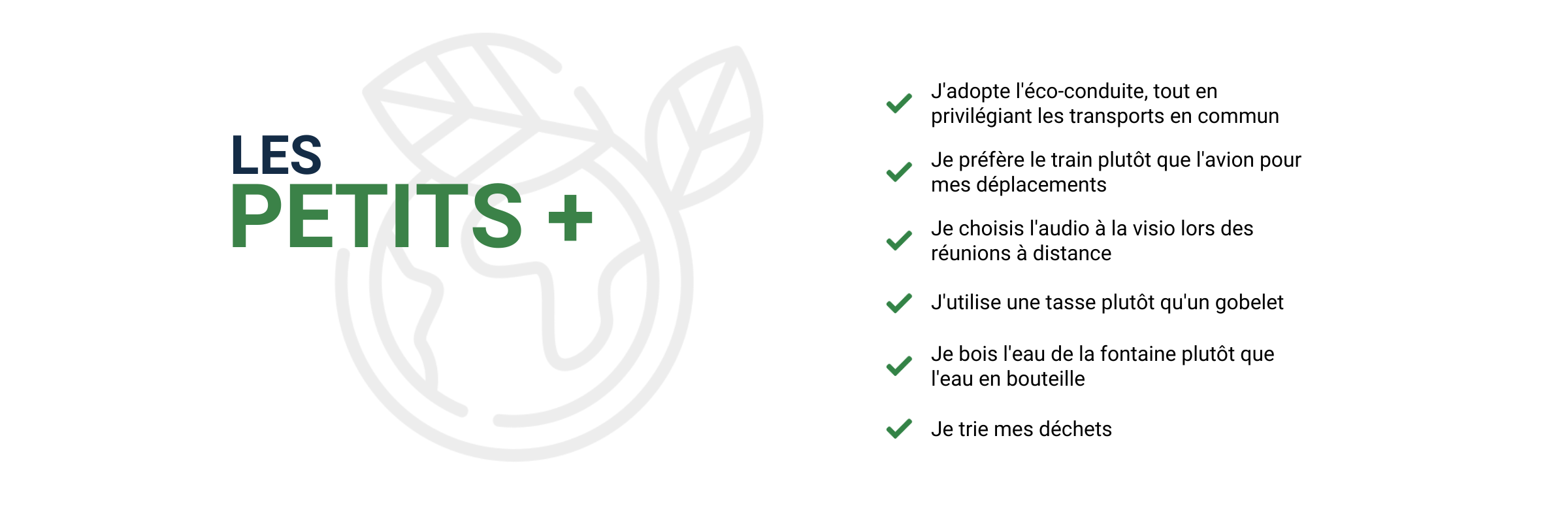 Quelques exemples de petits plus RES à faire dans le cadre de la sobriété énergétique