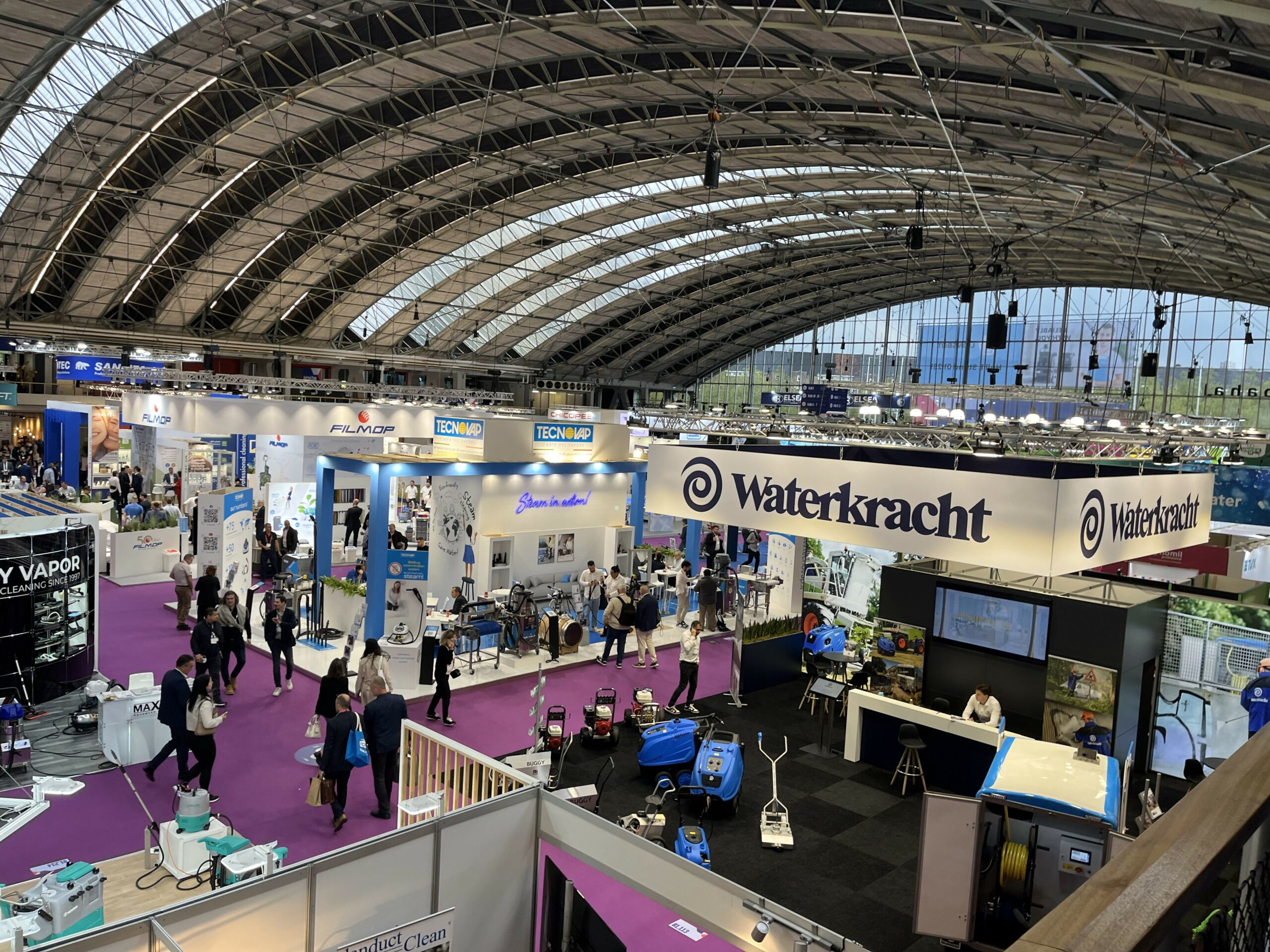 Vue de haut du Salon Interclean 2024