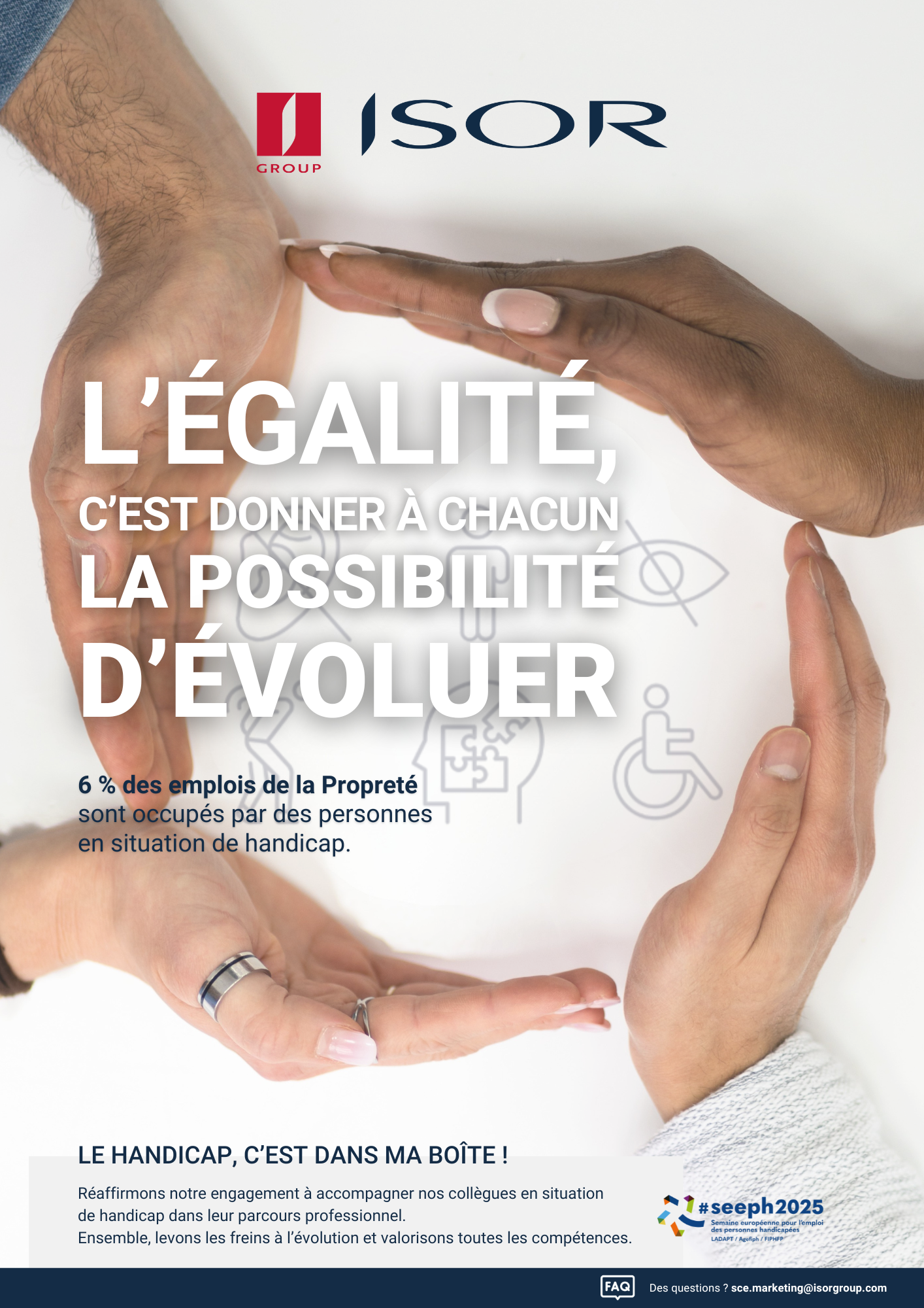 Affiche de sensibilisation à toutes les formes de Handicap