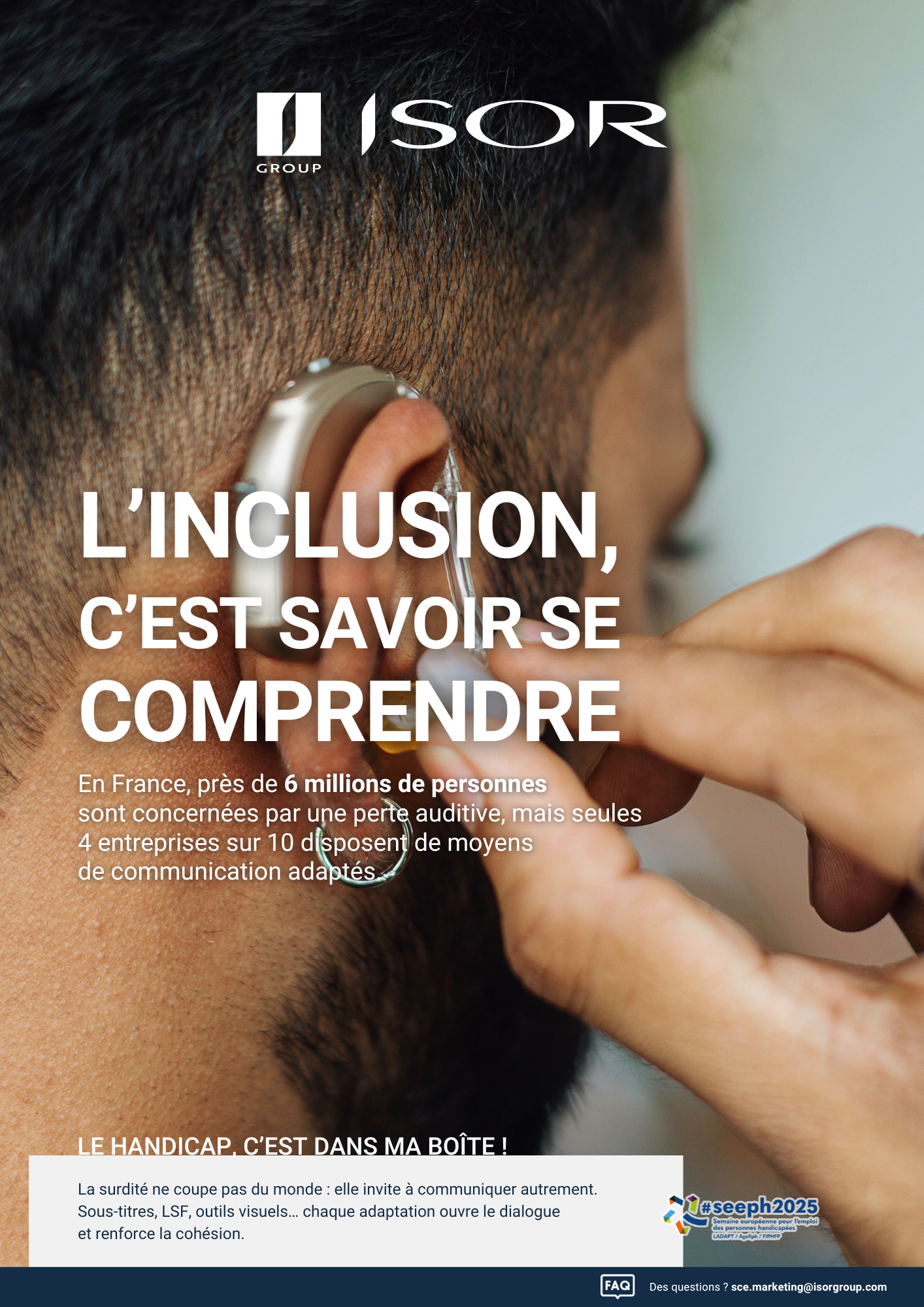 Affiche de sensibilisation à la surdité